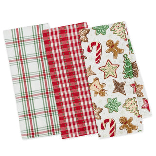 Christmas Plaids Essentials Dishtowel Set of 3
