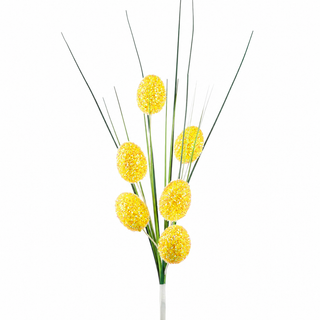 23.5" Easter Eggs Spray Yellow YE