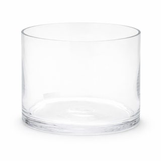 D6"H8" -CLEAR GLASS CYLINDER VASE
