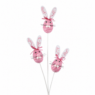29" Easter Rabbit Stem Pink