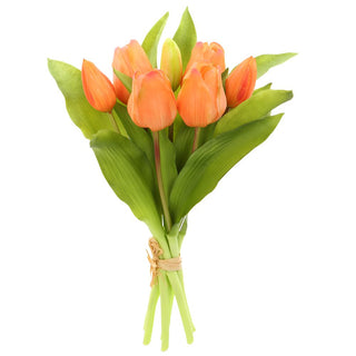 11.75"RT TULIP BOUQUET ORANGE