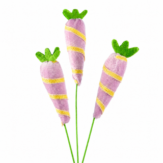 11.8" Easter Carrots Pick Lt. Purple F147