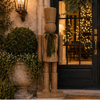 48" POLY-RATTAN WOVEN NUTCRACKER (INDOOR OR OUTDOOR USE) SHIPS 10/1/26