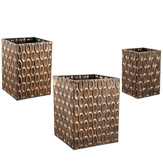 9.5" D 15"H Metal Planter (SMALL ONLY)