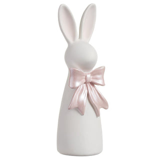 12"BUNNY RESIN WH/PK