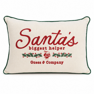 Santa's Little Helper with Piping Pillow