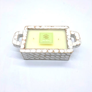 Cape Jasmine Whitewash Rectangle Candle - Spring