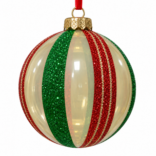 5" Glass Striped Ball