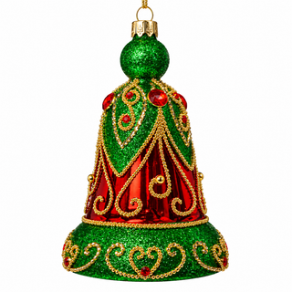 5" Glass Bell Ornament
