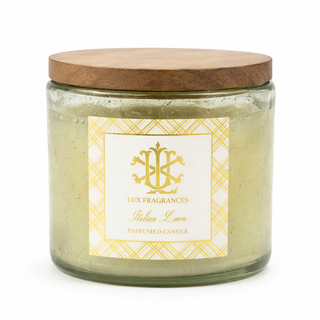 Italian Linen 12oz Clear Glass w/ Lid