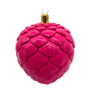 8" Pinecone Pink Paper Mache