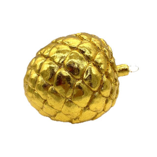 6" Pinecone Gold Paper Mache