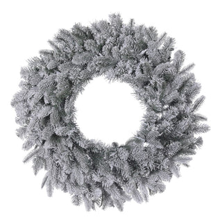 30IN Durham Flocked Wreath