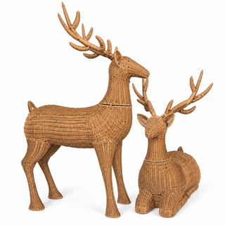 STANDING DEER- indoor/Outdoor Poly Rattan  (LEFT ONLY)