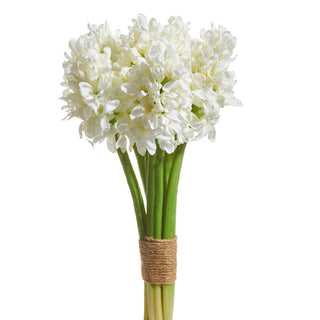 10.5" WHITE HYACINTH BUNDLE