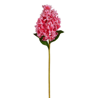 28" REAL TOUCH HOT PINK HYDRANGEA STEM