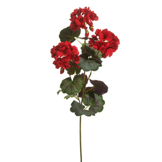 26.5" Red Geranium Spray