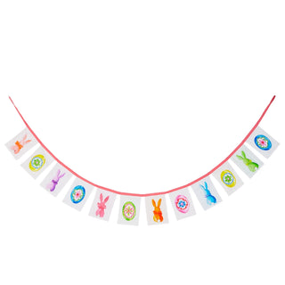 7' Frosted Bunny Garland BO