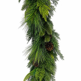 6' Gathered Greens Real Touch Garland