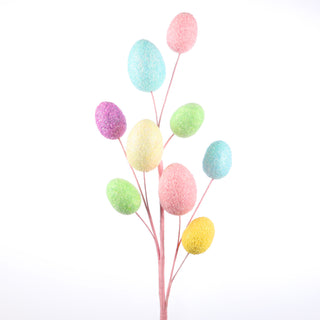 28.75" Multi Color Eggs Stem (Light Pink Stem)