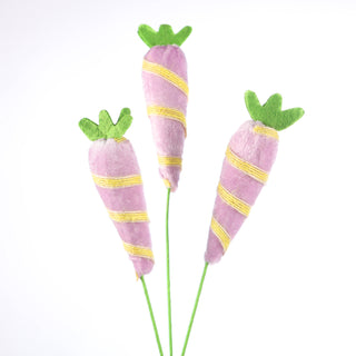 11.8" Easter Carrots Pick Lt. Purple F147