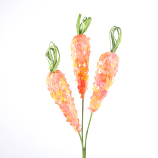 11" Sequins Carrot Pick Orange (128#)