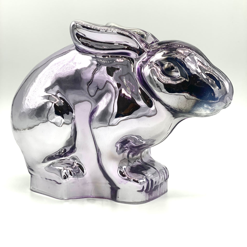 Glass Easter Rabbit Purple Glass Easter Rabbit – Guess and Company