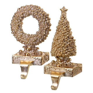 10" RSN GILDED BERRY TREE STOCKING HOLDER (TREE ONLY)
