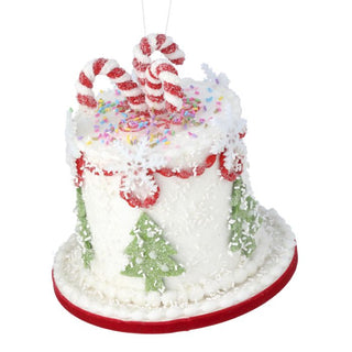 7.5" HOLIDAY SWEETS CAKE ORNAMENT