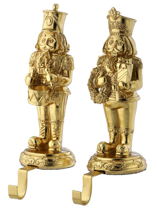 10.5" RESIN NUTCRACKER STOCKING HOLDER (drum only)