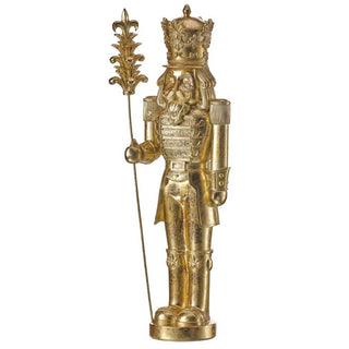 15.5" RESIN GILDED NUTCRACKER-GDCH