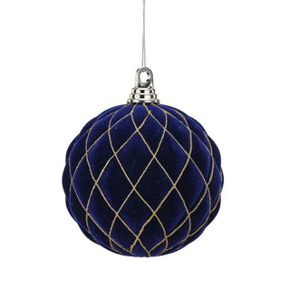 150MM VP FLCK W/GLTR DIAMOND BALL BX/2-NAVY