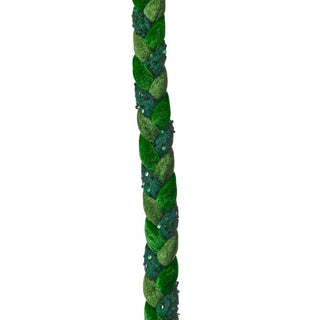 60" VLVT/SEQUIN BRAIDED ROPING-GRN