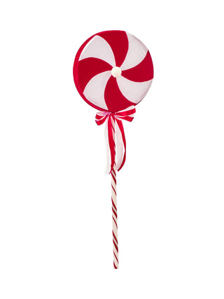 36" VELVET PEPPERMINT CANDY STEM