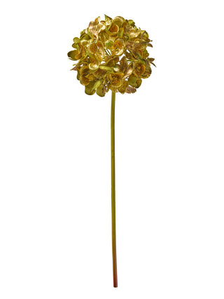 18" METALLIC GLITTER HYDRANGEA STEM