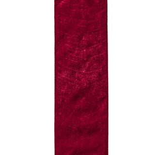 72" WIRED VELVET GARLAND RIBBON 6"W-BURG
