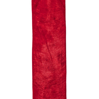 72" WIRED VELVET GARLAND RIBBON 6"W-RED