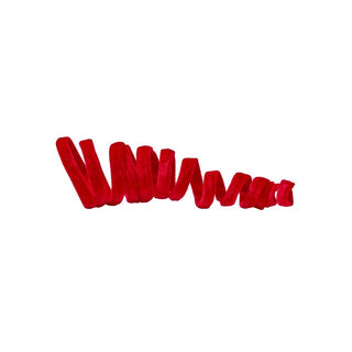 3Y VELVET COIL RIBBON GARLAND-RED