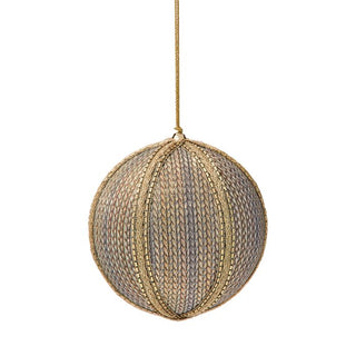 5" JEWEL/LACE BALL ORNAMENT