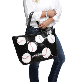 Hey, Batter Batter Baseball Sparkle Bag 15.7" x 7.9" x 13"
