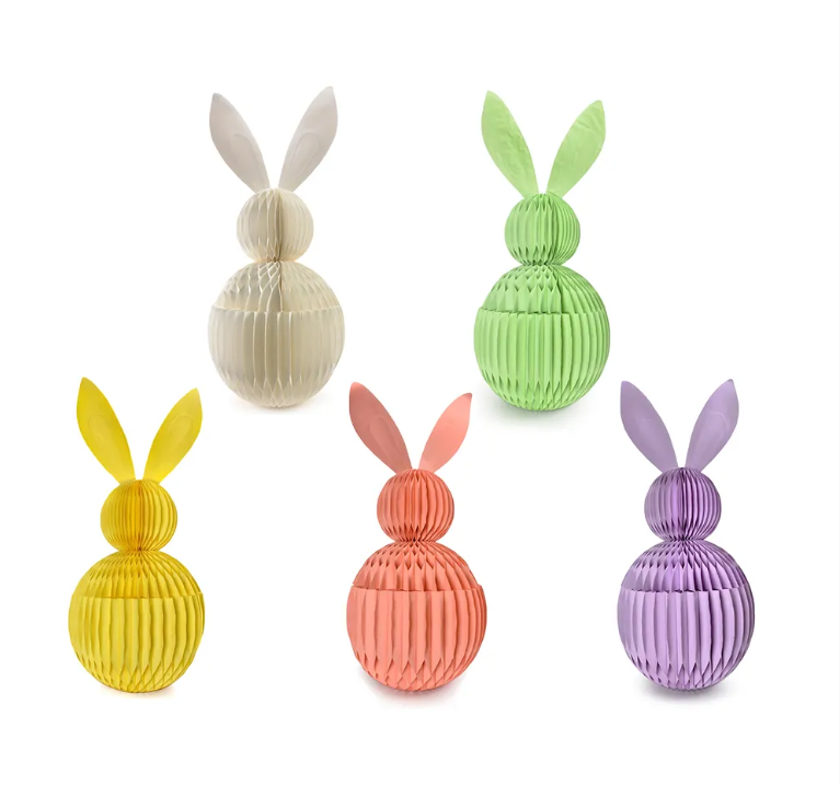 EASTER RABBIT-5 ASSTD-11.4''H23.6''- WHITE ONLY – Guess and Company