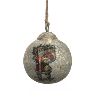 VINTAGE SANTA BEARING GIFTS 4" BALL