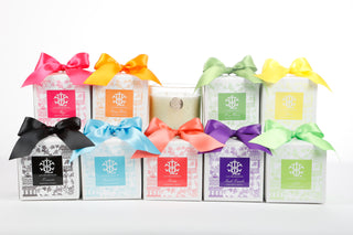 Lime Blossom 13 oz Candle in White Box with Bow