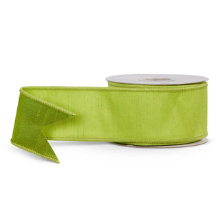 2.5" x 10 YDS Green Wired Ribbon