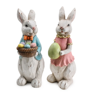 EASTER RABBIT-2  ASSTD-L9.1''W7.9H18.9'' (MRS. ONLY)