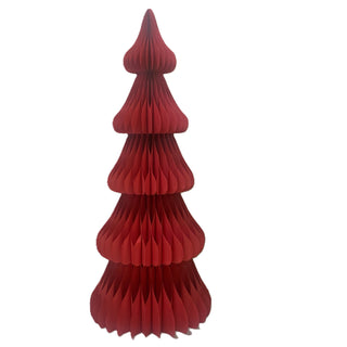 48" RED PAPER CHRISTMAS TREE