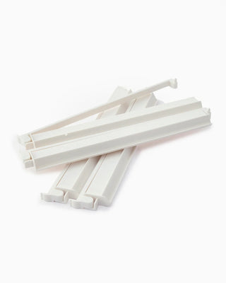 White Acrylic Rack & Pusher Set 