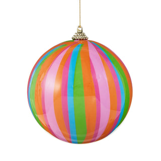4" Stripe Ball Ornament