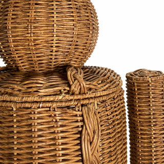 48" POLY-RATTAN WOVEN NUTCRACKER (INDOOR OR OUTDOOR USE) SHIPS 10/1/26