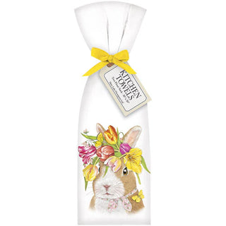 TULIP HEAD RABBIT TOWEL SET